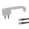 GN 422 Bügelgriffe, Zink-Druckguss, mit elektrischer Schaltfunktion / mit Leuchtmelder, mit zwei Funktionselementen Funktionselement 1: TK - Taster mit LED, rot / grün (bi-color)
Funktionselement 2: TO - Taster ohne LED
Anschlussart: S025 - Kabel mit Stecker, 0,25 m
Oberfläche: SR - silber, RAL 9006, strukturmatt
