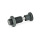GN 313 Spring Bolts, Steel, Plunger Pin Retracted in Normal Position Material: ST - Steel
Type: AK - With knob, with lock nut
Identification no.: 2 - Plunger pin with internal thread