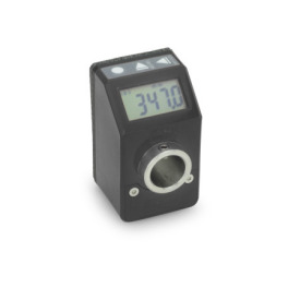 GN 9054 Indicateurs de position, 5 chiffres, électroniques, écran LCD Couleur: SG - gris foncé, RAL 7021, shiny finish