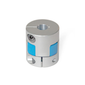 GN 2240 Elastomer Jaw Couplings with Clamping Hub Bore code: B - Without keyway<br />Hardness: BS - 80 Shore A, blue