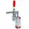 GN 862.1 Toggle Clamps, Pneumatic, with Additional Manual Operation Type: EPVS - Solid clamping arm, with clasp for welding