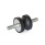 GN 356 Rubber Buffers, Steel Type: SS - With two threaded studs