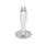 GN 41 Piedini di livellamento, acciaio INOX AISI 304 Tipo (base): B0 - Senza disco antiscivolo, con 2 fori di montaggio
Versione (vite): W - Con bussola regolabile, filettatura coperta e sede per chiave in basso