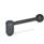 GN 212.3 Adjustable Tension Levers, Steel, with Internal Thread Type: D - Straight lever