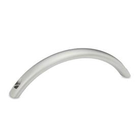 GN 565.9 Arch Handles, Stainless Steel Type: B - Mounting from the operator's side