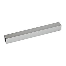 GN 480.1 Vierkant-Halterohre, Aluminium Form: OS - ohne Skala