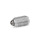 GN 615.1 Pressori a molla, con puntale, con intaglio, acciaio / acciaio INOX Tipo: BSN - Acciaio INOX, carico della molla elevato