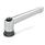 GN 300.4 Manettes indexables, zinc moulé sous pression, insert acier, avec filetage interne, à force de serrage accrue Couleur: CR - acier chromé
