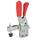 GN 810.4 Toggle Clamps, Stainless Steel , Operating Lever Vertical, with Lock Mechanism, with Vertical Mounting Base Material: NI - Stainless steel
Type: BLC - Forked clamping arm, with two flanged washers and clamping screw GN 708.1