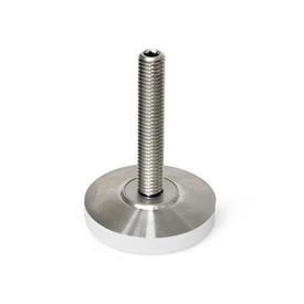 GN 6311.6 Leveling Feet, Stainless Steel Type: G - With plastic cap, gliding
