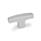GN 563.2 T-Handles, Aluminum Finish: SR - Silver, RAL 9006, textured finish