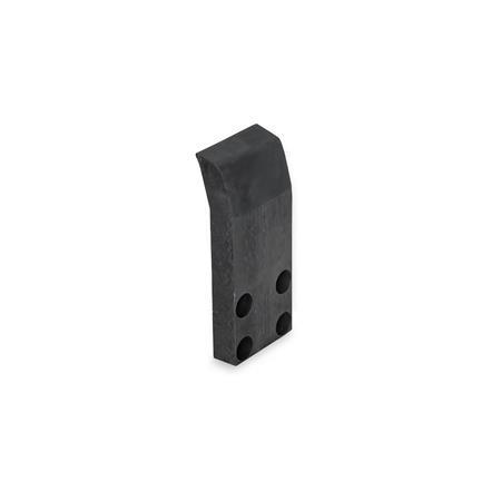 GN 864.1 Cubierta de protección, para cepos neumático GN 864 Acabado: ES - Anodizado, negro