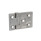 GN 237.3 Heavy Duty Hinge, Stainless Steel AISI 316, Horizontally Elongated Type: B - With Bores for Countersunk Screws and Centering Attachments
Finish: GS - Matte shot-blasted finish
Hinge wings: l3 ≠ l4 - elongated on one side