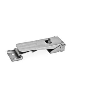 GN 821 Toggle Latches, Steel / Stainless Steel Type: SV - For safety with padlock<br />Material: NI - Stainless steel<br />Identification No.: 2 - Short type