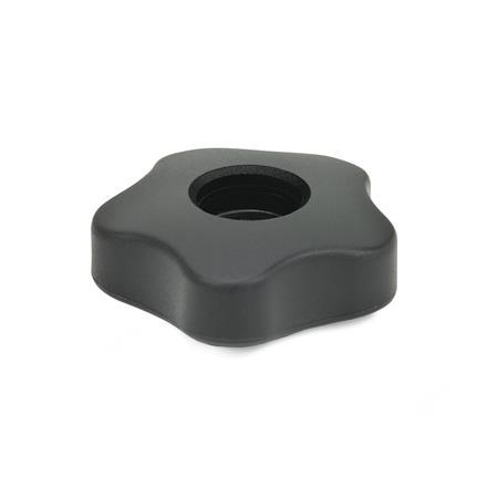 GN 5331 Star Knobs, Low Type Type: A - Without cover cap