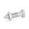 GN 613 Stainless Steel Indexing Plungers Material: NI - Stainless steel
Type: AKN - With lock nut, with stainless steel knob