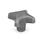 DIN 6335 Hand Knobs, Cast Iron / Aluminum, without Bore Material: GG - Cast iron