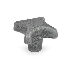 DIN 6335 Hand Knobs, Casting Only, Cast Iron / Aluminum, without Bore Material: GG - Cast iron