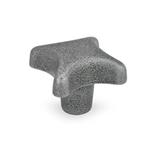 Hand Knobs, Casting Only, Cast Iron / Aluminum, without Bore