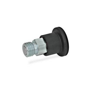 GN 822.6 Mini Indexing Plungers, Covered Indexing Mechanism Type: C - With rest position