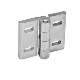 GN 235 Hinges, Stainless Steel , Adjustable Material: NI - Stainless steel<br />Type: B - Horizontally adjustable<br />Finish: GS - Matte shot-blasted finish