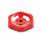 GN 227.6 Handwheels, Pressed Steel, for Valves Finish: RT - Red, RAL 3000, matte finish