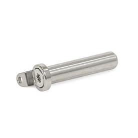 GN 2342 Stainless Steel Assembly Pins Type: E - With washer with eyelet<br />Identification no.: 1 - Without cross hole