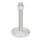 GN 22 Piedini di livellamento, acciaio INOX AISI 316L, piastra di base tornita, senza fori di montaggio Tipo (piastra di base): D1 - Finitura tornita, con fondo in gomma, intarsiato, colore nero
Tipo con stelo filettato: TK - Con dado, sede per chiave in basso