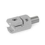 Rail T-Mounting Clamps, Aluminum, Splittable