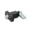 GN 724.2 Spring Latches, Steel / Stainless Steel, with Chamfered Pin, with Flange for Surface Mounting Identification no.: 1 - Chamfer, top
Type: B - Latch arm position parallel to the flange
Material / Finish: SW - Black, RAL 9005, textured finish