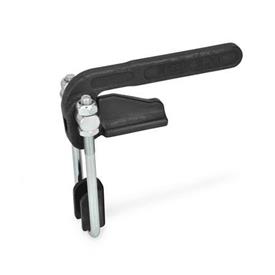GN 852.1 Latch Type Toggle Clamps, Heavy Duty Type Type: T3S - for welding, with U-bolt latch, with catch