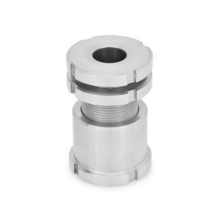 GN 350 Stainless Steel Leveling Sets, Long Version Material: NI - Stainless steel
Type: AK - With lock nut
