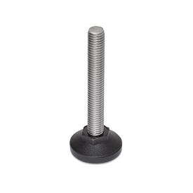 GN 839.5 Leveling Feet, Screw Stainless Steel 