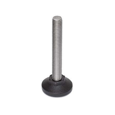 GN 839.5 Leveling Feet, Screw Stainless Steel 