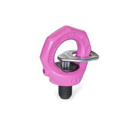 GN 581 Lifting Eye Bolts (Rotating), Steel Type: B - With key