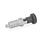 GN 617.1 Doigts d'indexage, inox, avec position de repos Matériau: NI - Inox
Type: A - sans contre-écrou