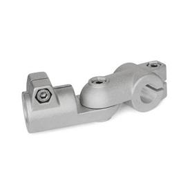 GN 288 Swivel Clamp Connector Joints, Aluminum Type: S - Stepless adjustment<br />Finish: BL - Plain finish, matte shot-plasted