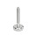 GN 31 Piedini di livellamento, acciaio INOX, con disco antiscivolo Tipo (base): C4 - Finitura lucida, gomma vulcanizzata, bianco
Versione (vite): V - Senza dado, esagono esterno in alto e sede per chiave in basso