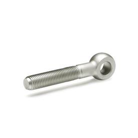 GN 1524 Swing Bolts, Stainless Steel, with Long Threaded Bolt Material: NI - Stainless steel