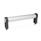 GN 333.1 Tubular Handles, Aluminum / Zinc Die Casting Type: B - Mounting from the operator's side (only for d<sub>1</sub> = 28)
Finish: EL - Anodized, natural color