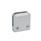 GN 939 Panel Support Clamps, Zinc Die Casting, for Glass and Plastic Panels Type: FB - Surface clamp with securing pin
Finish: SR - Silver, RAL 9006, textured finish