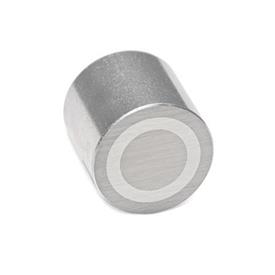GN 52.3 Retaining Magnets with Internal Thread Finish: ZB - Zinc plated