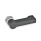 GN 702 Cames de verrouillage, zinc moulé sous pression, avec 4 positions d'indexage Type: C - avec filetage mâle
Couleur: SW - noir, RAL 9005