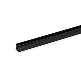 GN 70i Perfiles de cubierta y de esquina, plástico, para perfiles de aluminio (sistema modular i) Color: KS - Negro