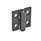 GN 235 Hinges, Zinc Die Casting, Adjustable Material: ZD - Zinc die casting
Type: H - Vertically adjustable
Finish: SW - Black, RAL 9005, textured finish