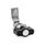 GN 515 Latches, Stainless Steel, with Extended Housing, with Operating Elements Type: KG - With plastic wing knob