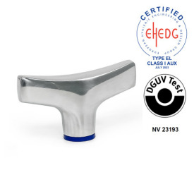 GN 8341 Flügelmuttern, Edelstahl, Hygienic Design Oberfläche: PL - poliert (Ra < 0,8 µm)<br />Werkstoff (Dichtring): H - H-NBR