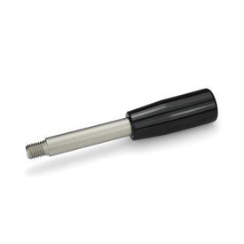 GN 310 Manillas de acero inoxidable Tipo: E - Pomo cilíndrico GN 519<br />Material: NI - Acero inoxidable