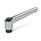 GN 300 Adjustable Hand Levers, Zinc Die Casting, Insert Steel Blackened, with internal thread / Reamed Hole Color: CR - Chrome plated