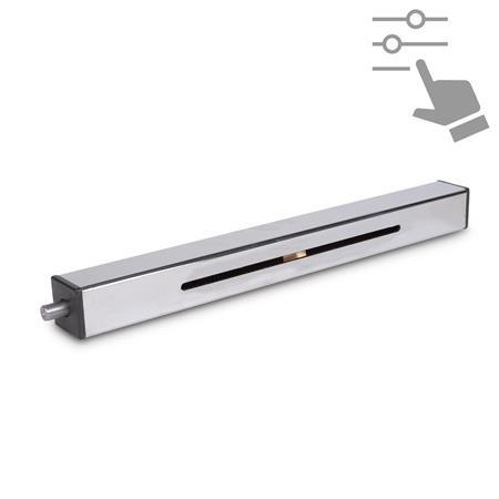 GN 2911 Square Linear Actuators, Steel / Stainless Steel, with One Connector, Configurable 